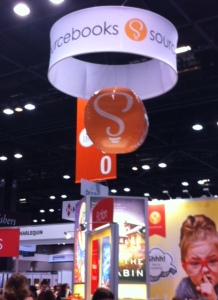 The amazing Sourcebooks booth.